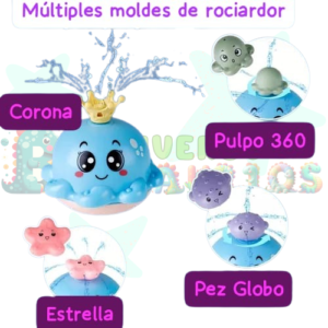 PULPO INTERACTIVO ACUÁTICO ROCIADOR DE AGUA