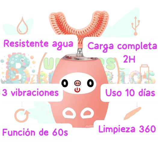 CEPILLO DE DIENTES ELÉCTRICO EN SILICONA RECARGABLE TIPO U - Image 2